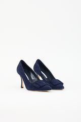 Manolo Blahnik Suede Maysalepump Pump