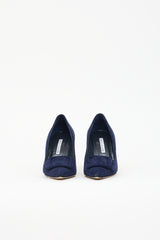 Manolo Blahnik Suede Maysalepump Pump