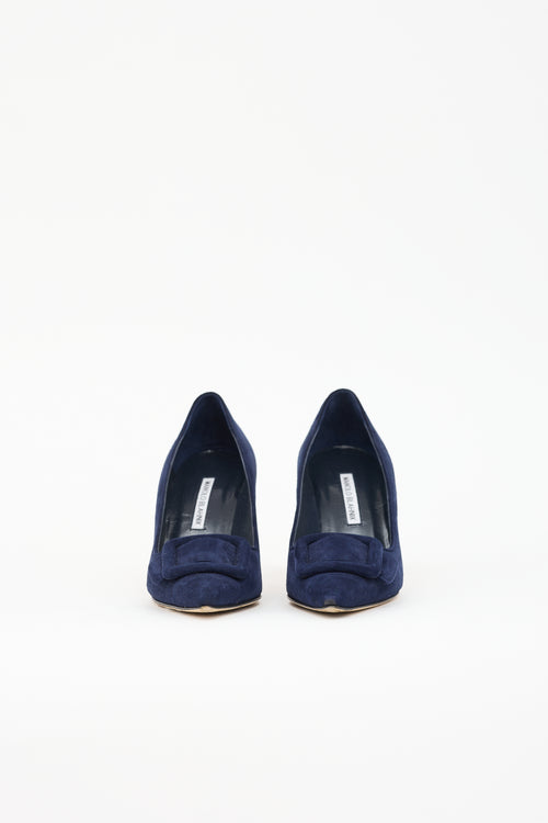 Manolo Blahnik Suede Maysalepump Pump