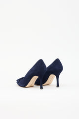 Manolo Blahnik Suede Maysalepump Pump