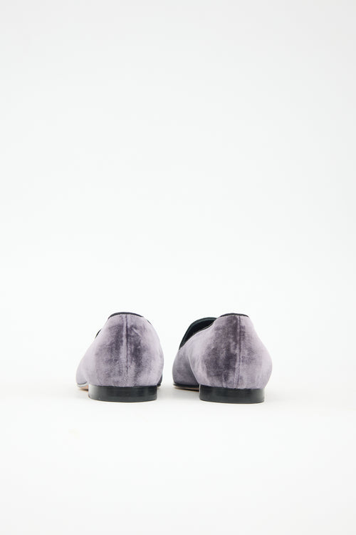 Manolo Blahnik Velvet Mario Loafer