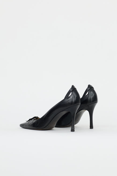 Manolo Blahnik Vintage Leather Lazardo Pump