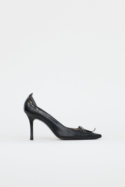 Manolo Blahnik Vintage Leather Lazardo Pump