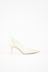 Manolo Blahnik Patent Laser Cut BB Pump