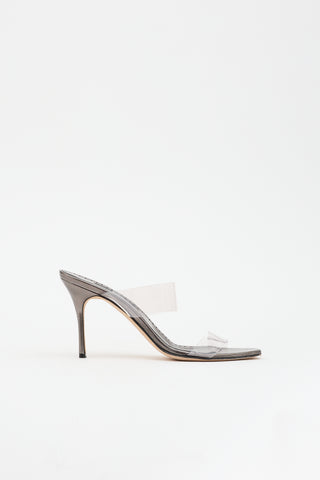 Manolo Blahnik Leather Scolto Sandal
