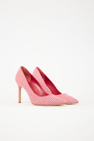 Manolo Blahnik Gingham BB Pump