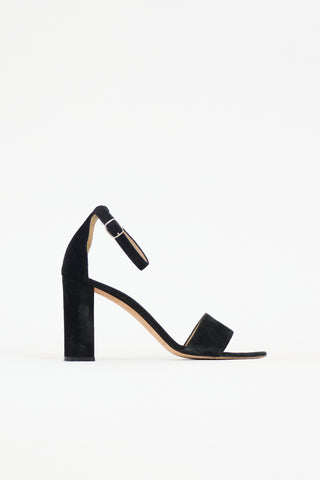 Manolo Blahnik Suede Lauratopri Sandal