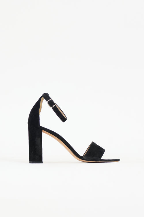 Manolo Blahnik Suede Lauratopri Sandal