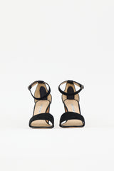 Manolo Blahnik Suede Lauratopri Sandal