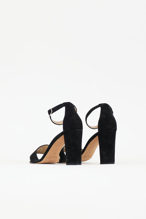 Manolo Blahnik Suede Lauratopri Sandal