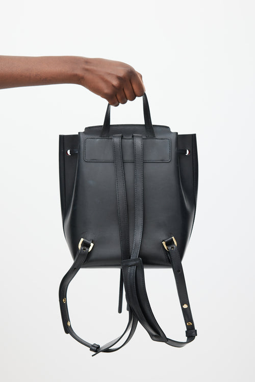 Mansur Gavriel Black Leather Backpack