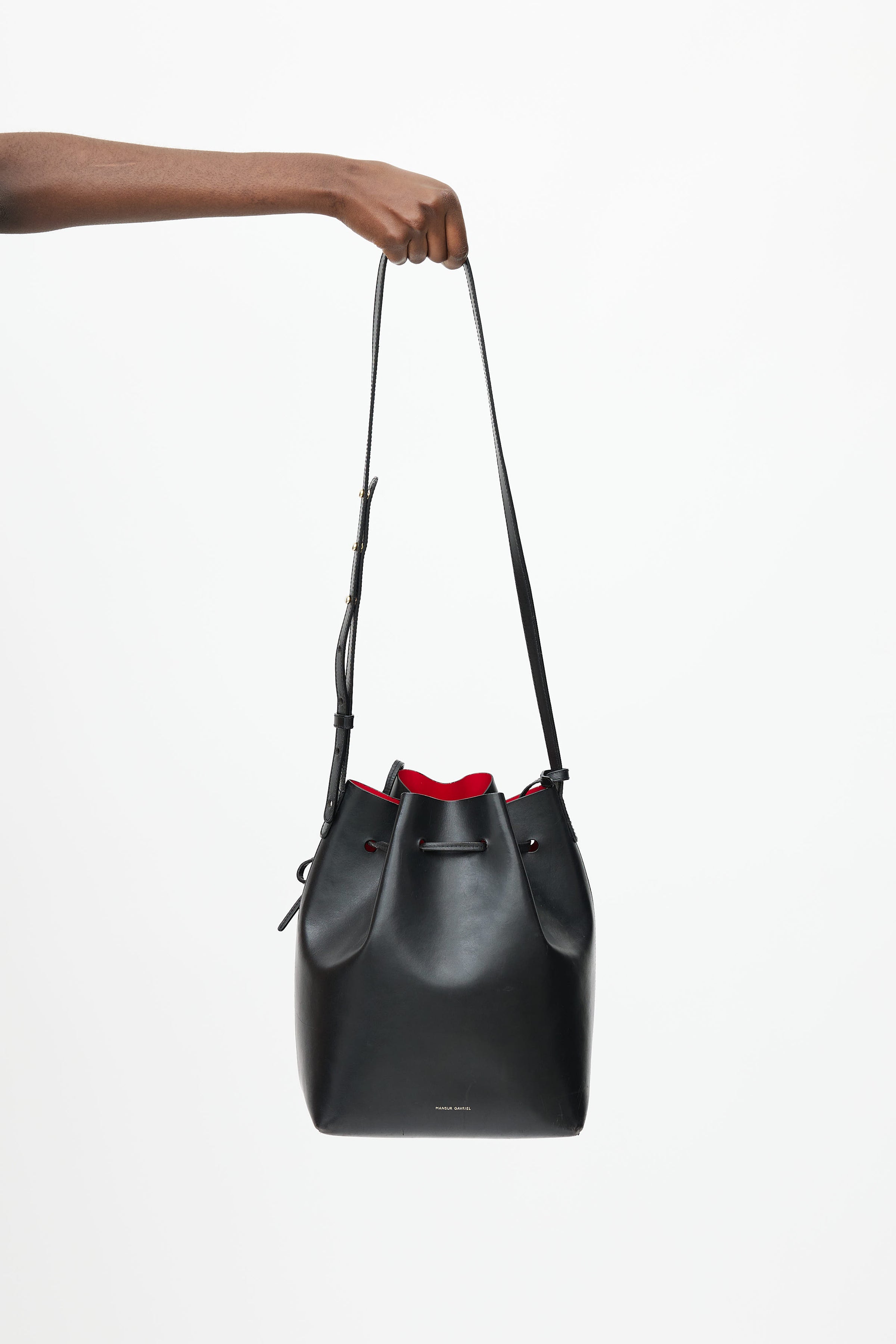 Bag Repair DIY: Mansur Gavriel mini bucket leather handbag restoration 