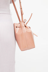 Mansur Gavriel Pink Patent Bucket Bag
