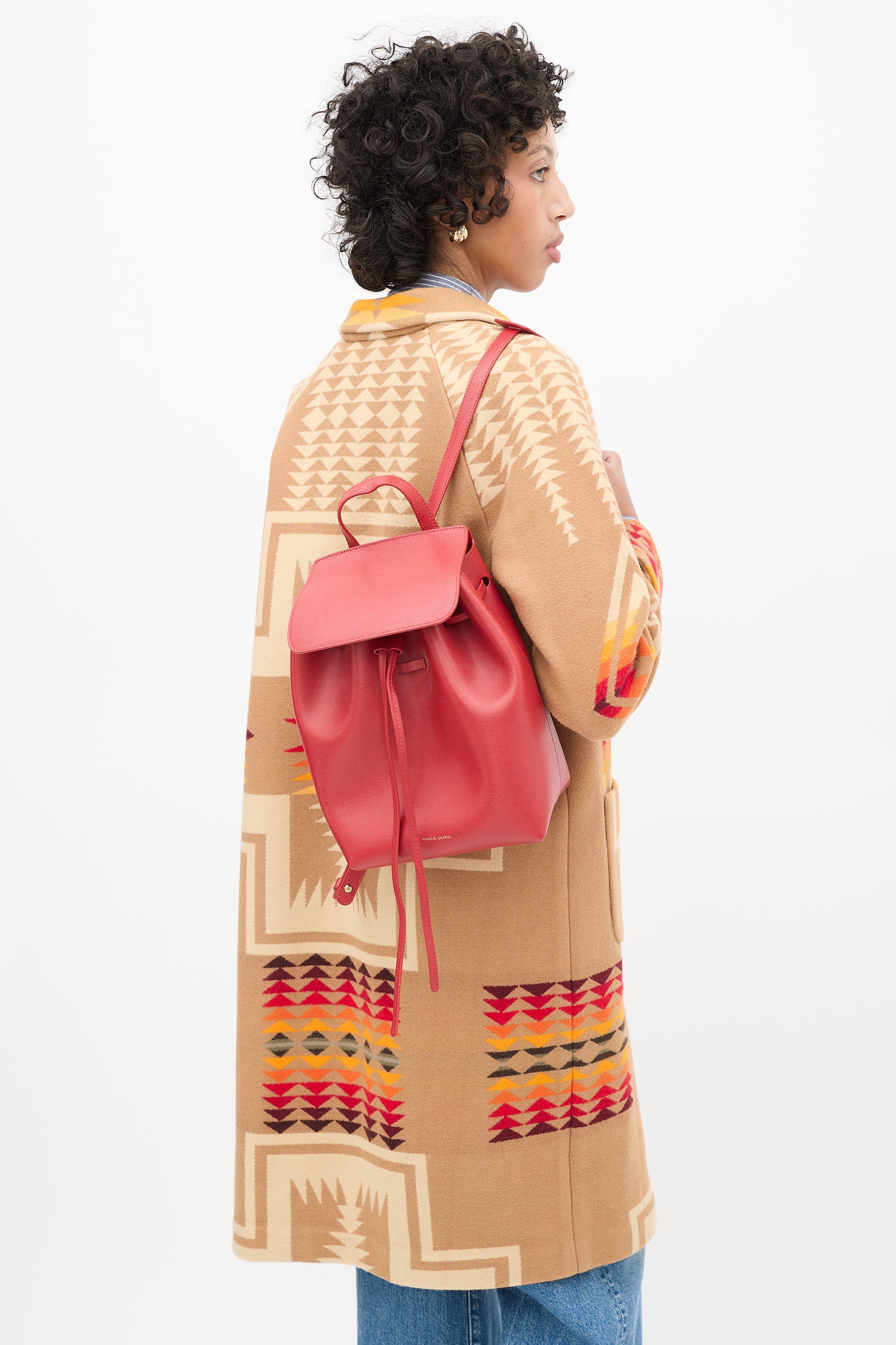 Mansur Gavriel // Red Leather Classic Backpack – VSP Consignment