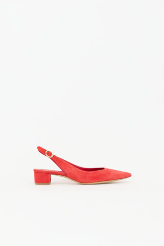 Mansur Gavriel Suede Slingback Heel