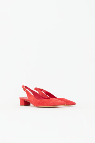 Mansur Gavriel Suede Slingback Heel