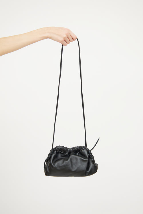 Mansur Gavriel Black & Flamma Mini Cloud Clutch