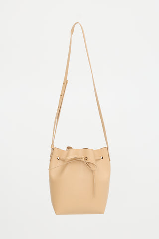 Mansur Gavriel Saffiano Leather Bucket Bag