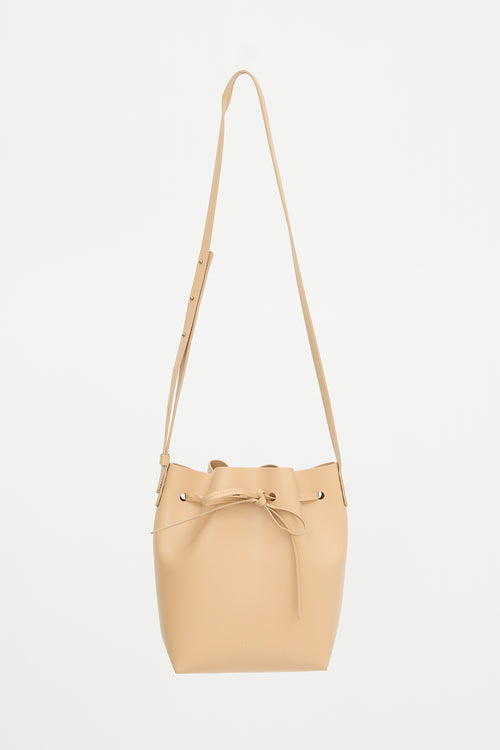 Mansur Gavriel Saffiano Leather Bucket Bag