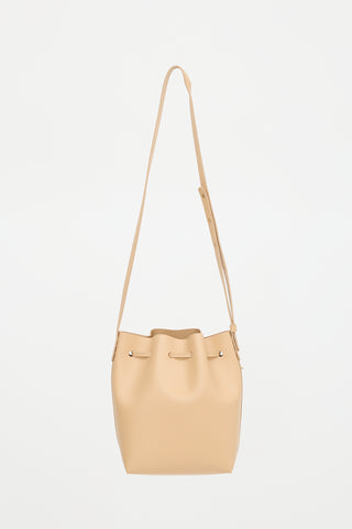 Mansur Gavriel Saffiano Leather Bucket Bag