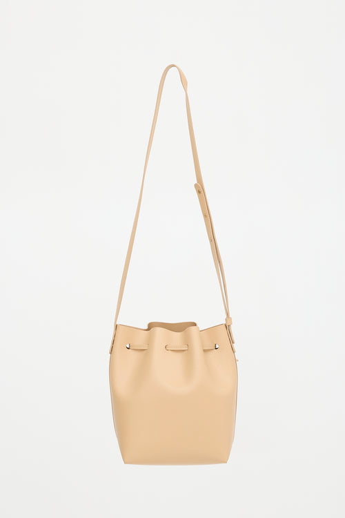 Mansur Gavriel Saffiano Leather Bucket Bag