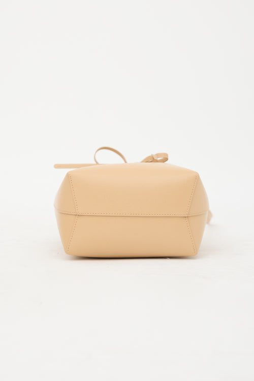 Mansur Gavriel Saffiano Leather Bucket Bag
