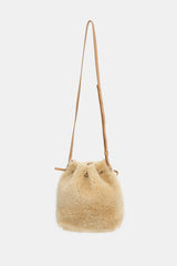 Mansur Gavriel Shearling Mini Bucket Bag