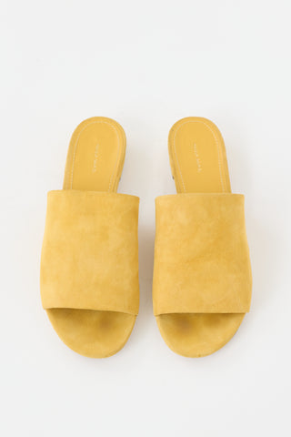 Mansur Gavriel Suede Flat Mule