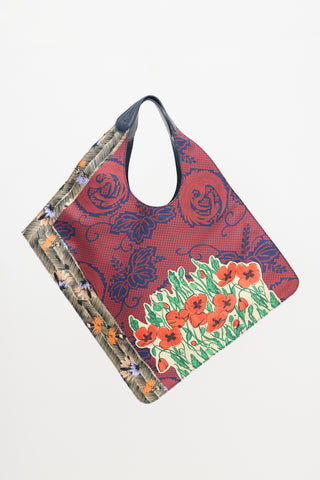 Mantero 1902 Printed Carré Shoulder Bag