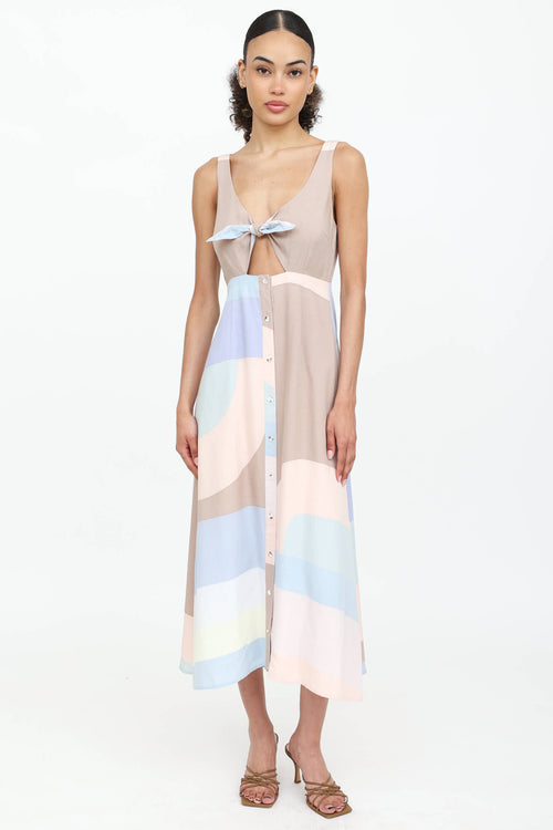 Mara Hoffman Colour Block Maxi Dress
