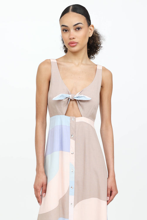 Mara Hoffman Colour Block Maxi Dress