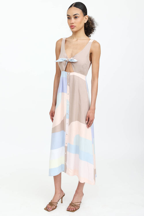 Mara Hoffman Colour Block Maxi Dress