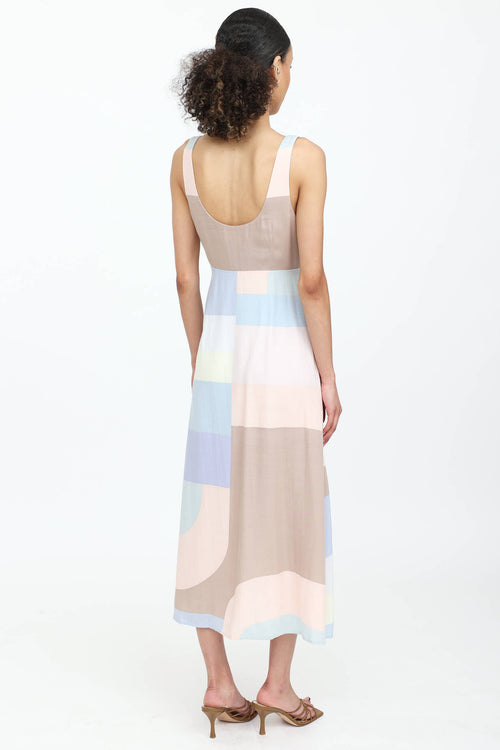 Mara Hoffman Colour Block Maxi Dress