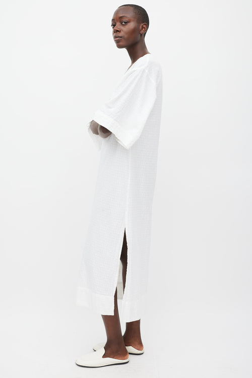 Mara Hoffman White Cotton Paola Kaftan Dress