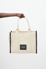 Marc Jacobs Beige The Jacquard Large Tote Bag