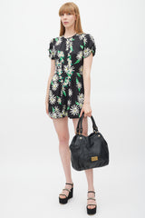Marc Jacobs Black & Gold Leather Francesca Bag