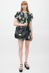 Marc Jacobs Black & Gold Leather Francesca Bag
