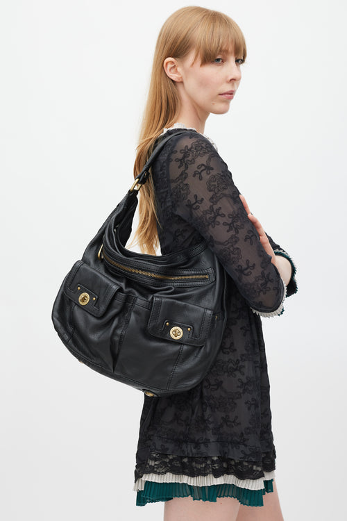 Marc Jacobs Black Leather Shoulder Bag