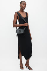 Marc Jacobs Black Textured Leather Snapshot Bag