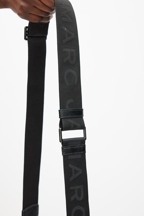Marc Jacobs Black Textured Leather Snapshot Bag