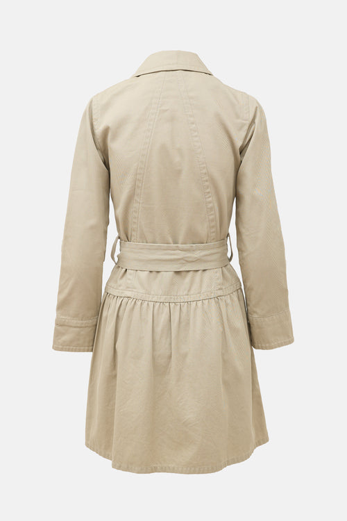 Marc Jacobs Twill Belted Coat