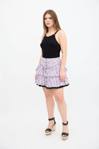 Marc Jacobs Floral Mini Prairie Skirt