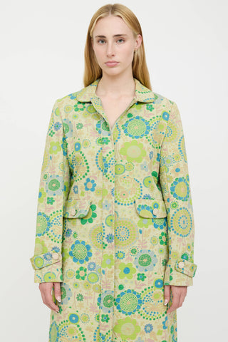 Marc Jacobs Textured Pattern Coat