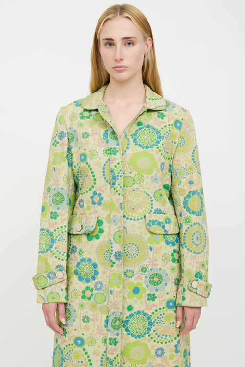 Marc Jacobs Textured Pattern Coat