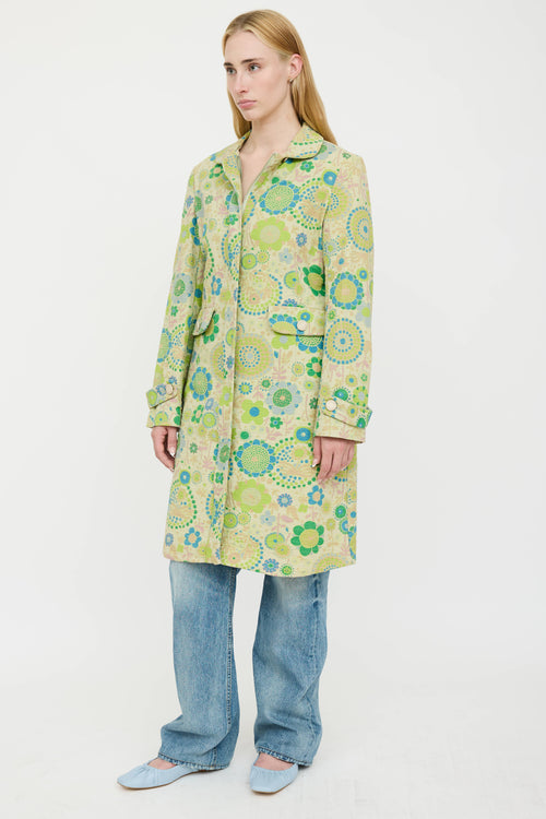 Marc Jacobs Textured Pattern Coat