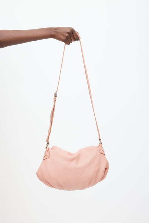 Marc Jacobs Marc Pink Leather Classic Q Crossbody Bag