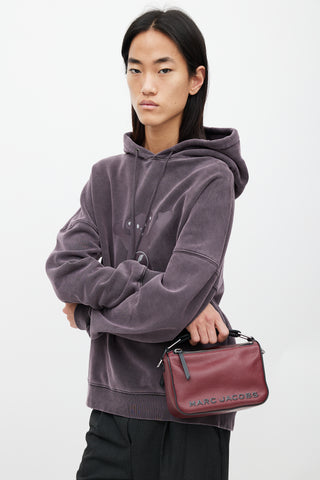 Marc Jacobs Red & Black The Soft Box 23 Leather Bag
