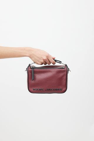 Marc Jacobs Red & Black The Soft Box 23 Leather Bag