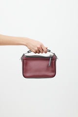 Marc Jacobs Red & Black The Soft Box 23 Leather Bag
