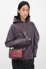 Marc Jacobs Red & Black The Soft Box 23 Leather Bag